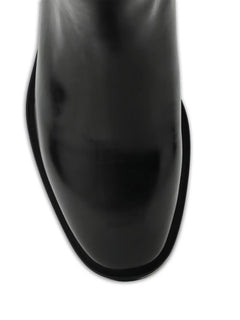 round-toe belted boots