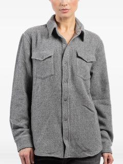 cashmere chest-pockets shirt