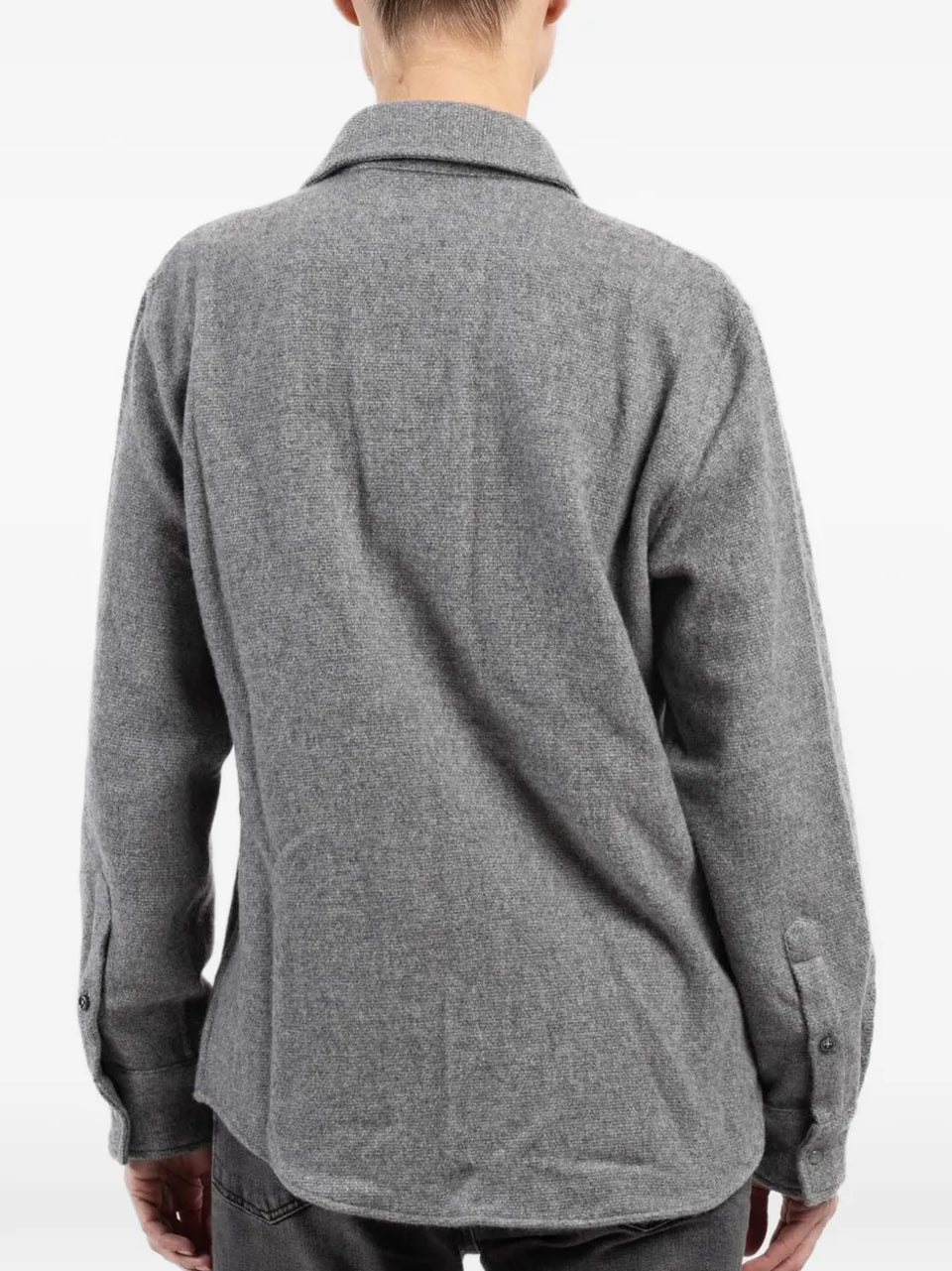 cashmere chest-pockets shirt