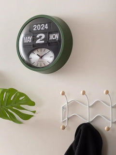date-display wall clock