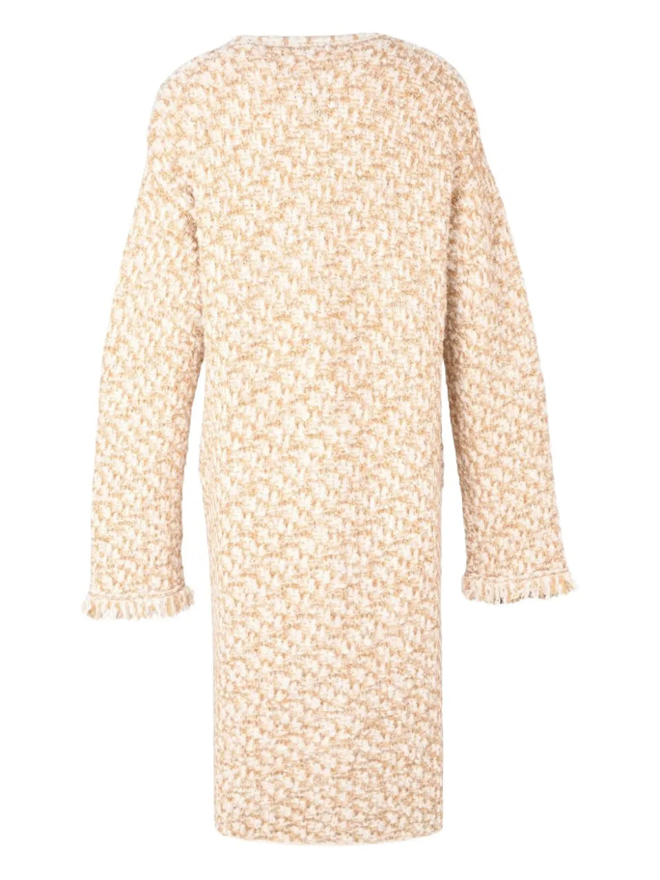 frayed-detailing coat