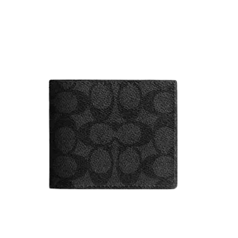 Id Billfold Wallet In Signature Canvas signature canvas/Gunmetal/Charcoal/Black