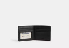 Id Billfold Wallet In Signature Canvas signature canvas/Gunmetal/Charcoal/Black