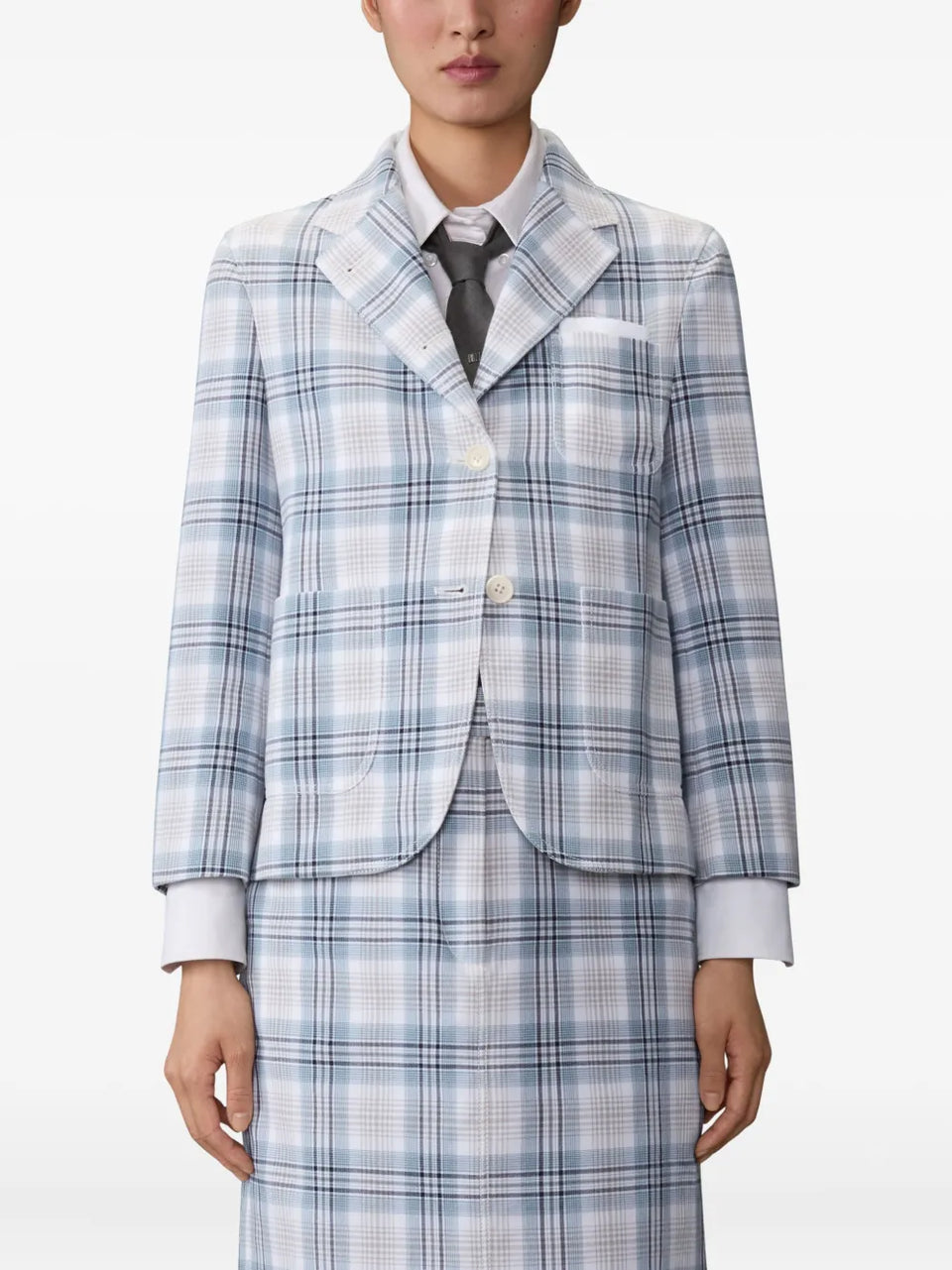 plaid blazer