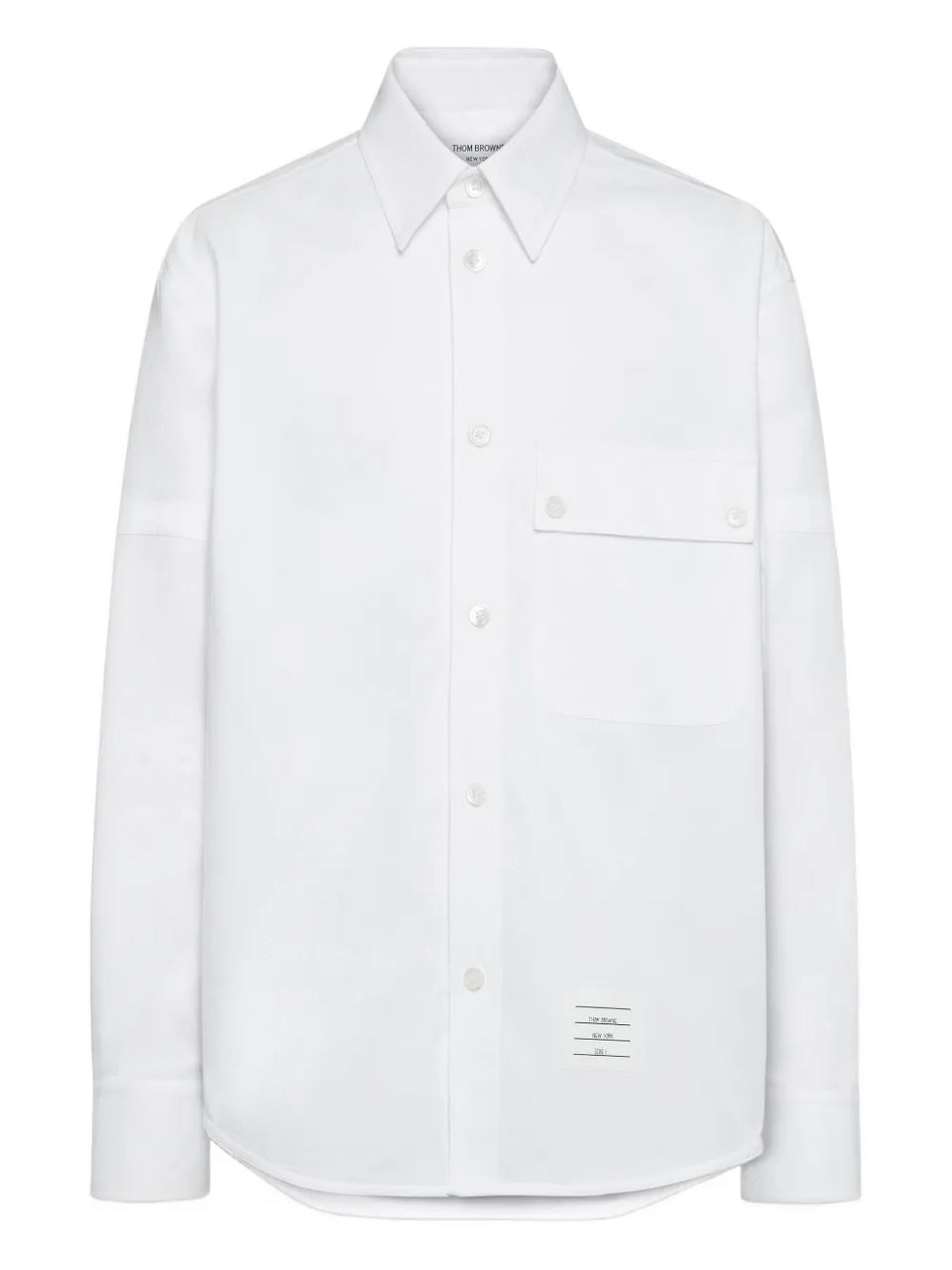 armband-detail chest-pocket shirt