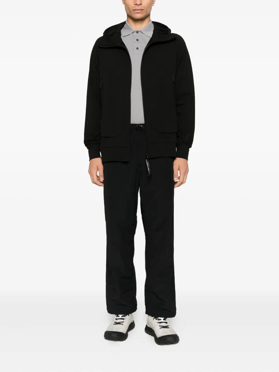 hooded zip sweatshirt