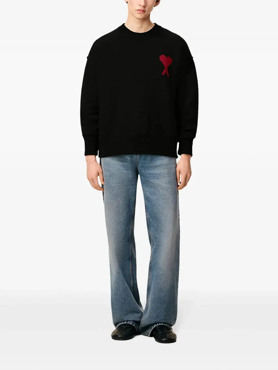 Ami De Coeur crew-neck wool sweater