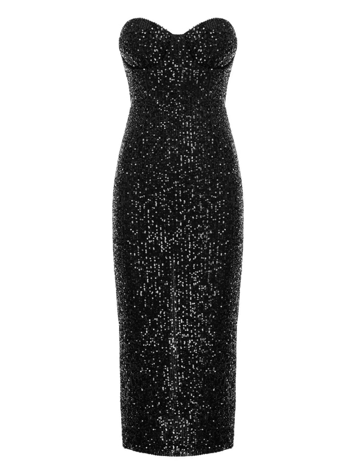 KARLIE sequin-embellishment midi dress