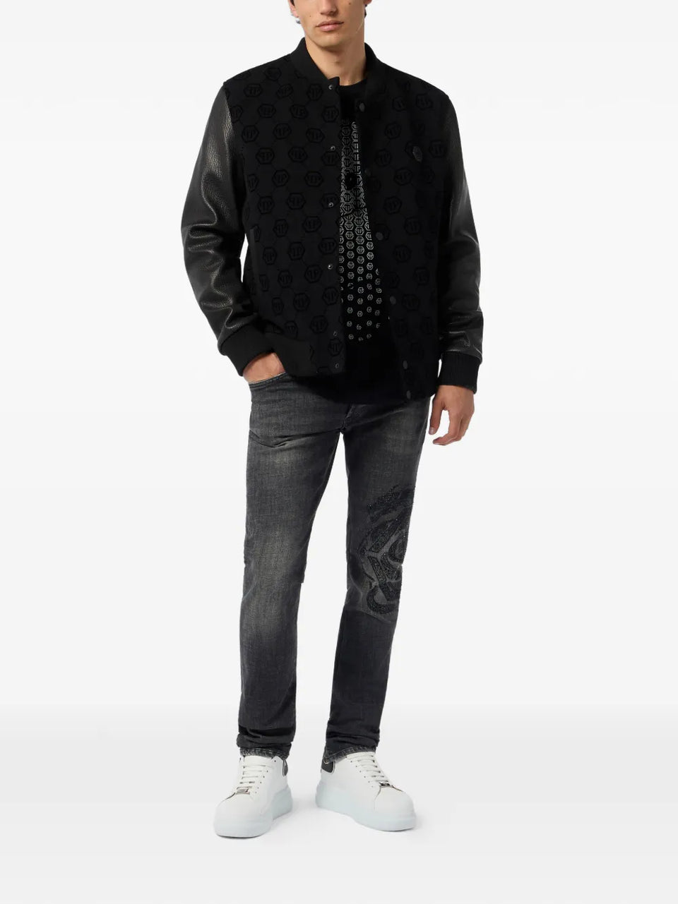 monogram bomber jacket