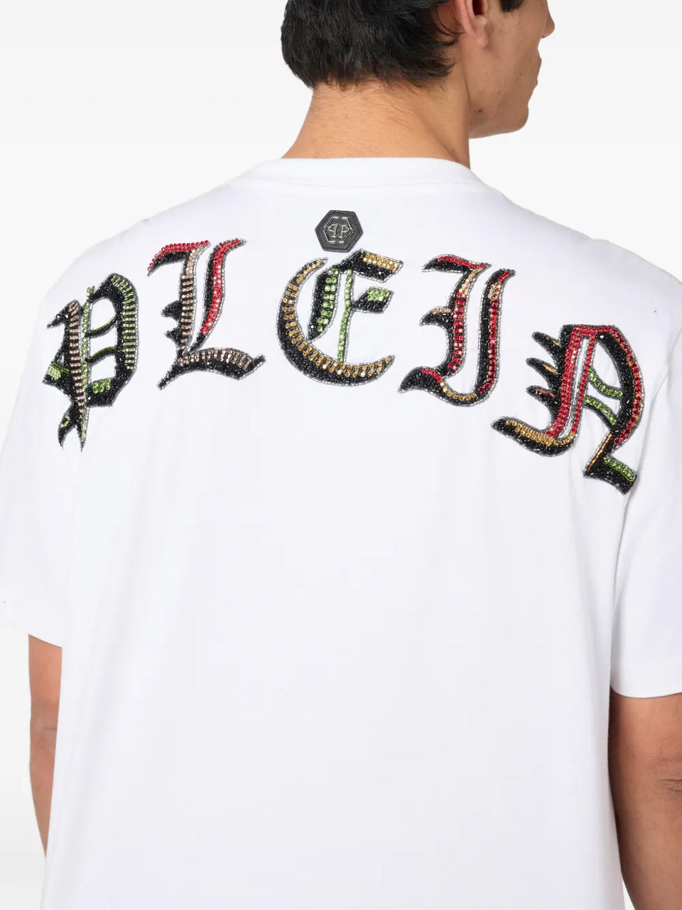 round-neck skull-graphic T-Shirt