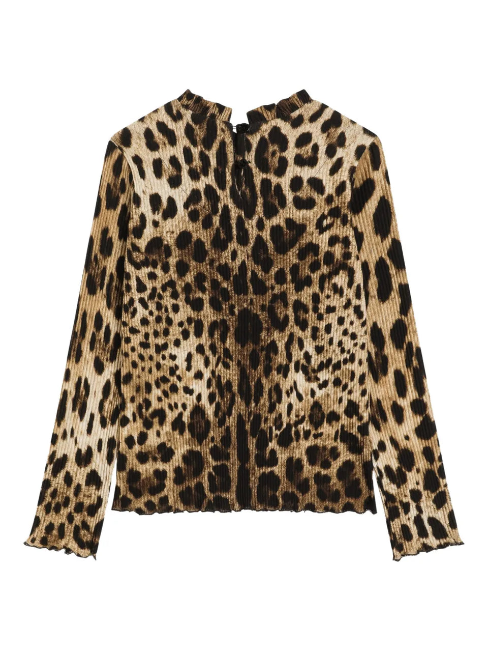 leopard-pattern top