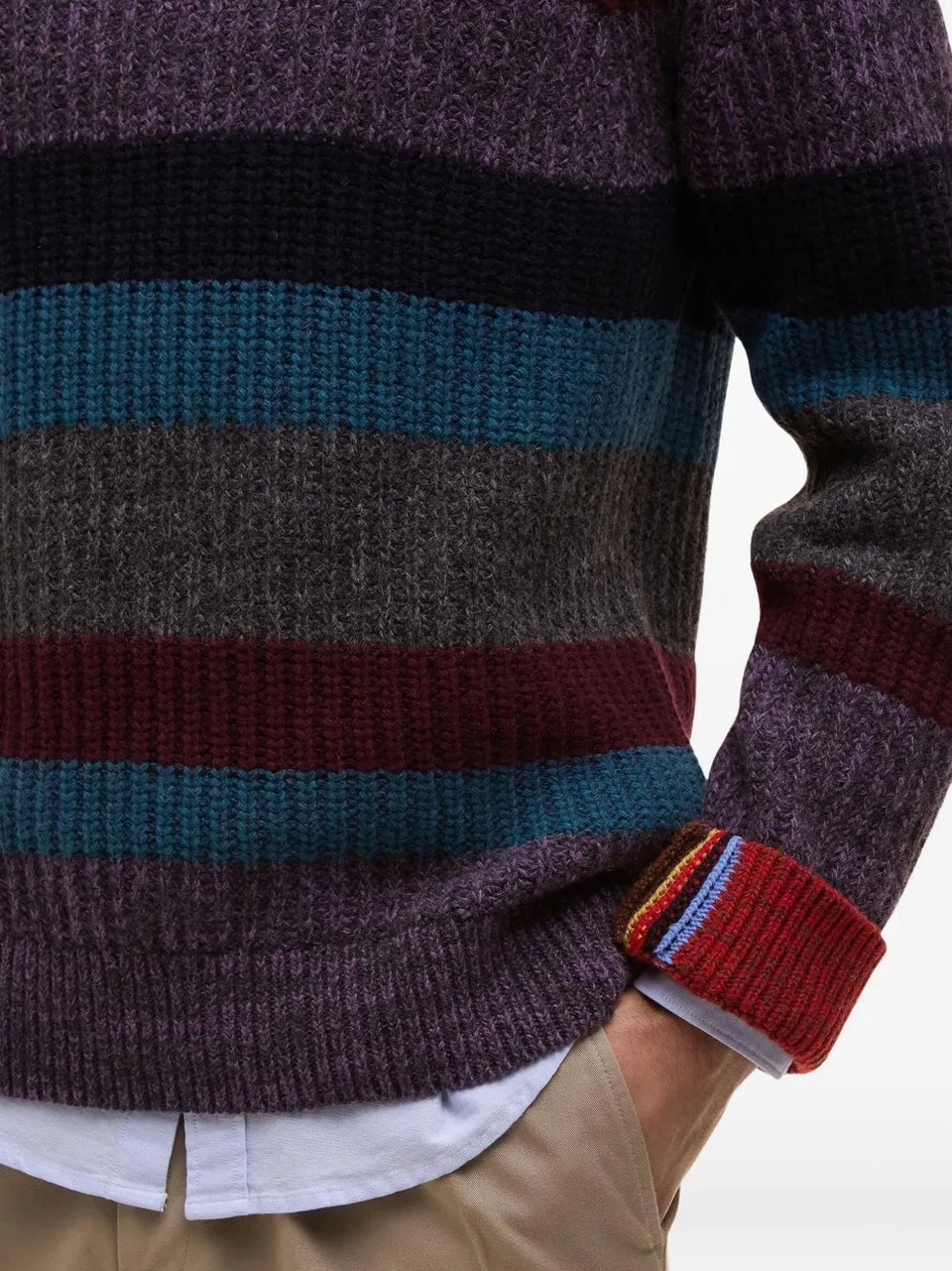 Striped wool sweater