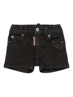 print denim shorts
