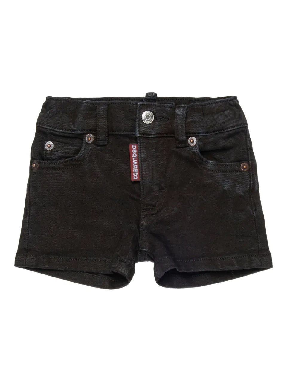 print denim shorts