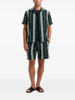 Griffith striped towelling shirt