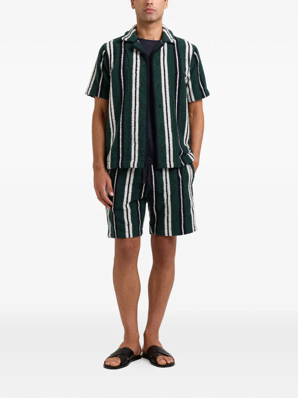 Griffith striped towelling shirt
