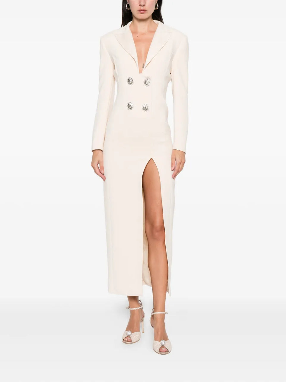 embellished split dress