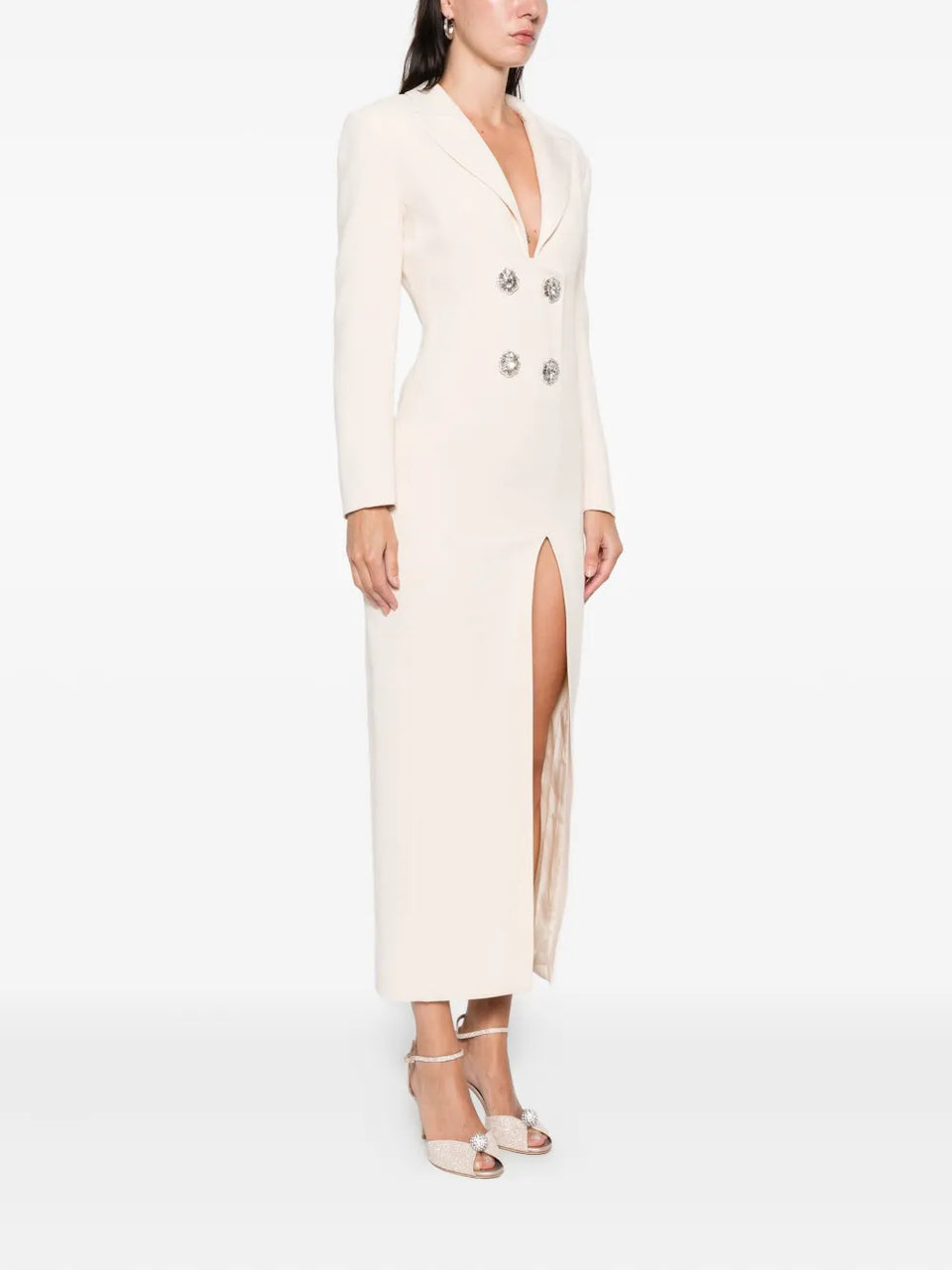 embellished split dress