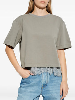 lace-trim T-Shirt