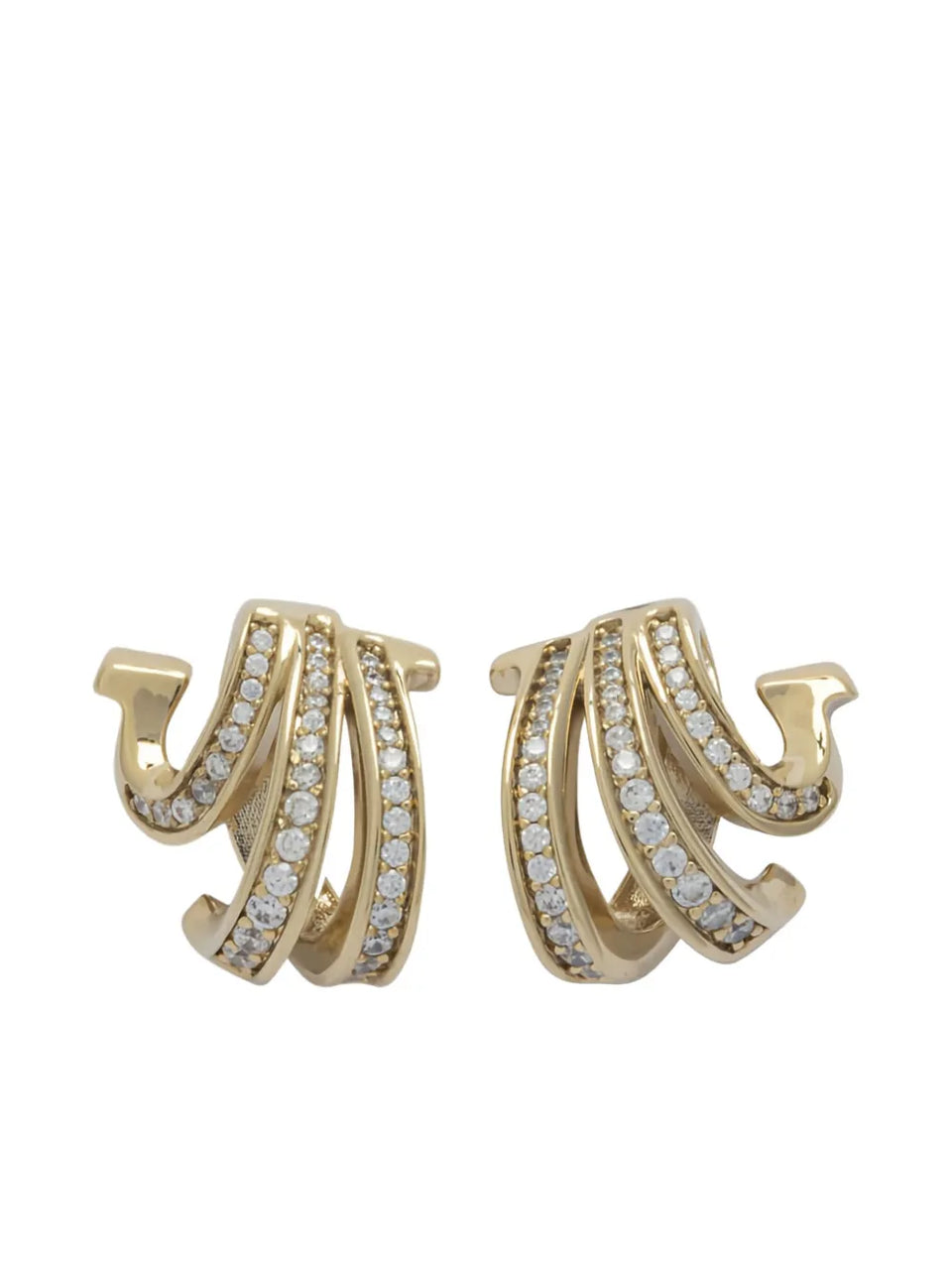 Triplo Gancini embellished earrings