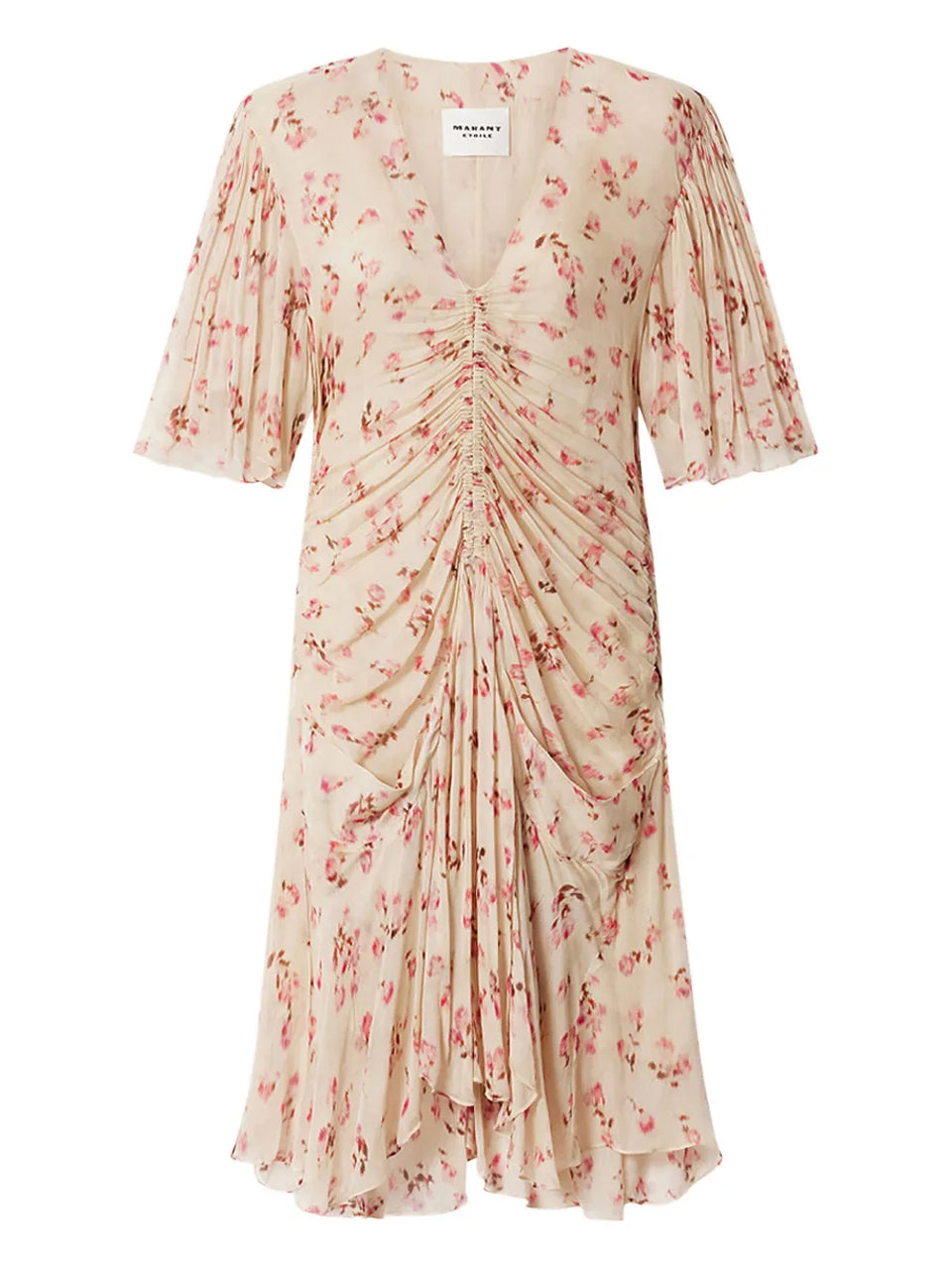 Vivienne floral-pattern midi dress