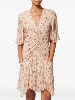 Vivienne floral-pattern midi dress