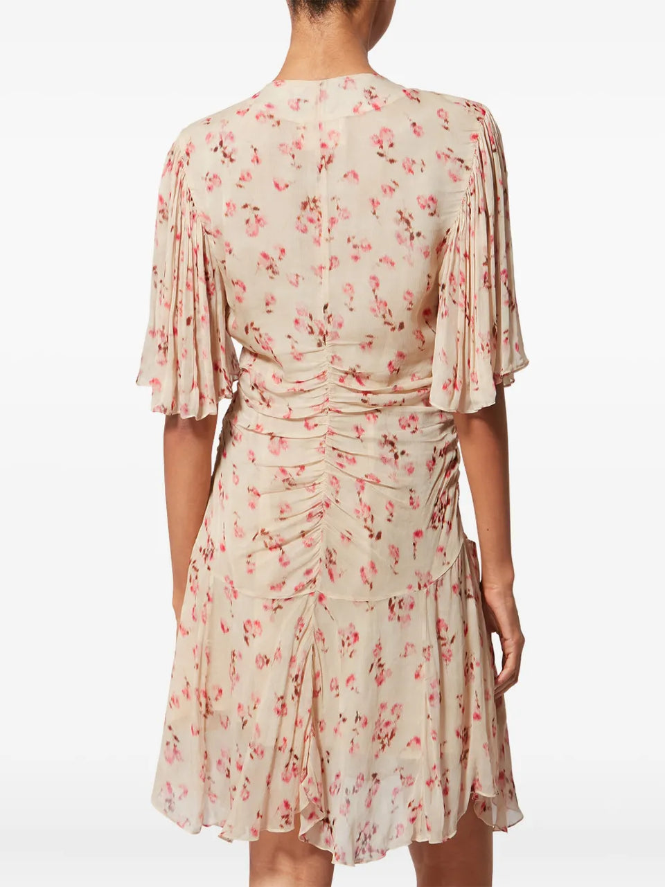 Vivienne floral-pattern midi dress