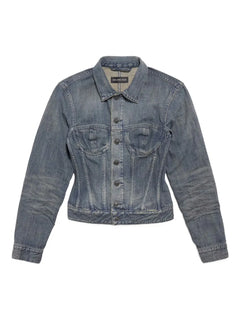 corset-style denim jacket