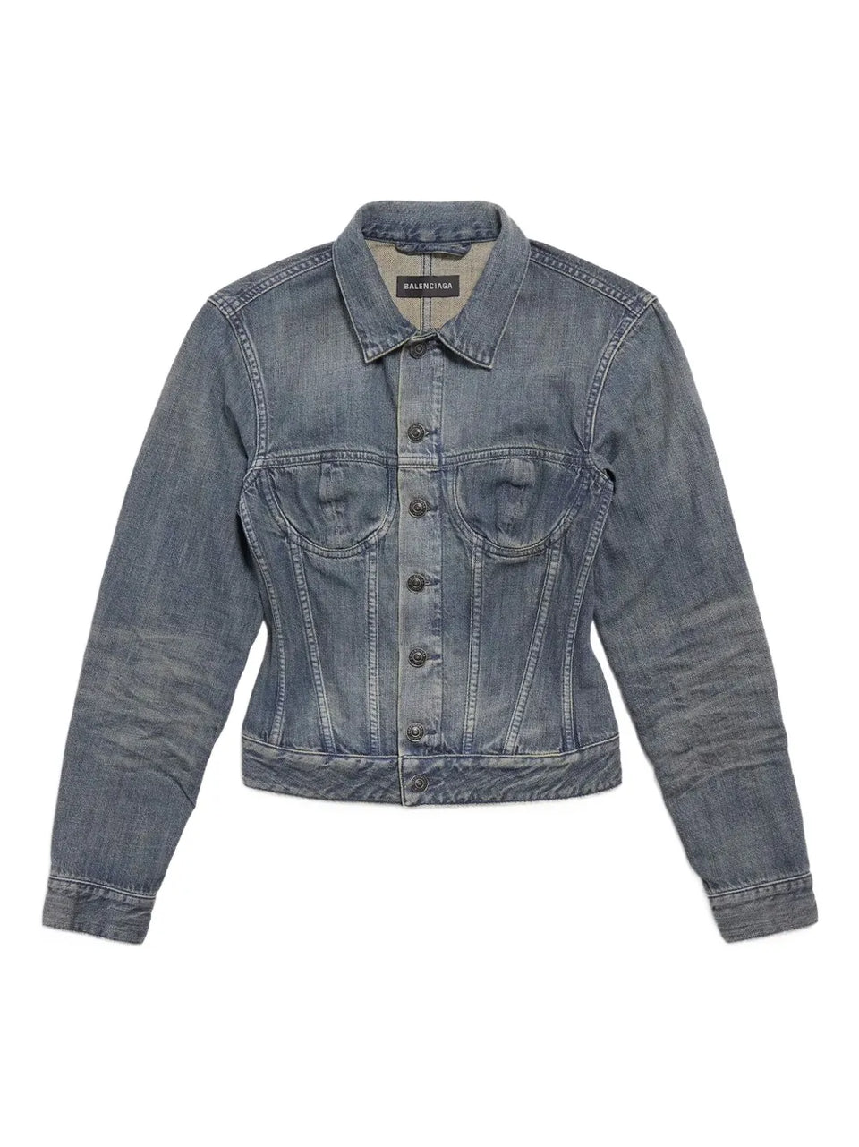 corset-style denim jacket