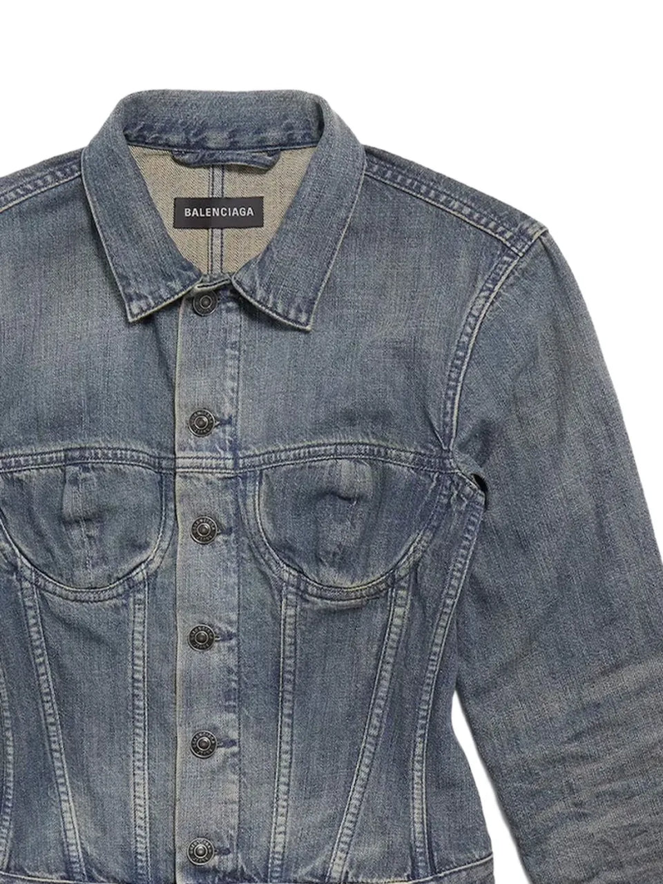 corset-style denim jacket