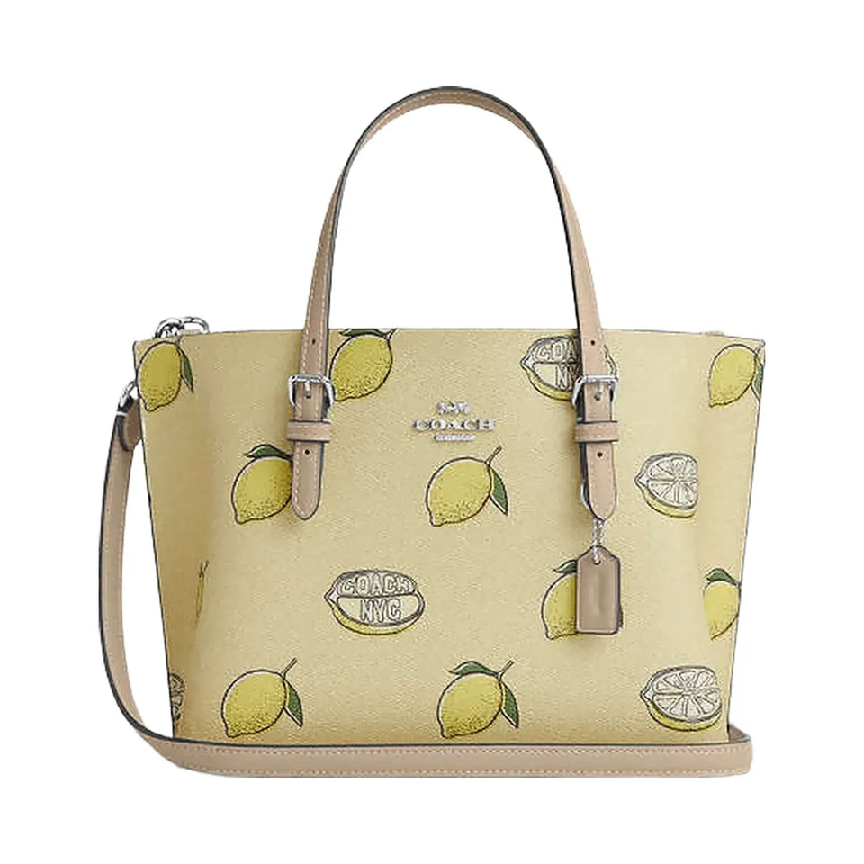 Coach Mollie Tote Bag 25 With Lemon Print Sv-Garden Glade Multi