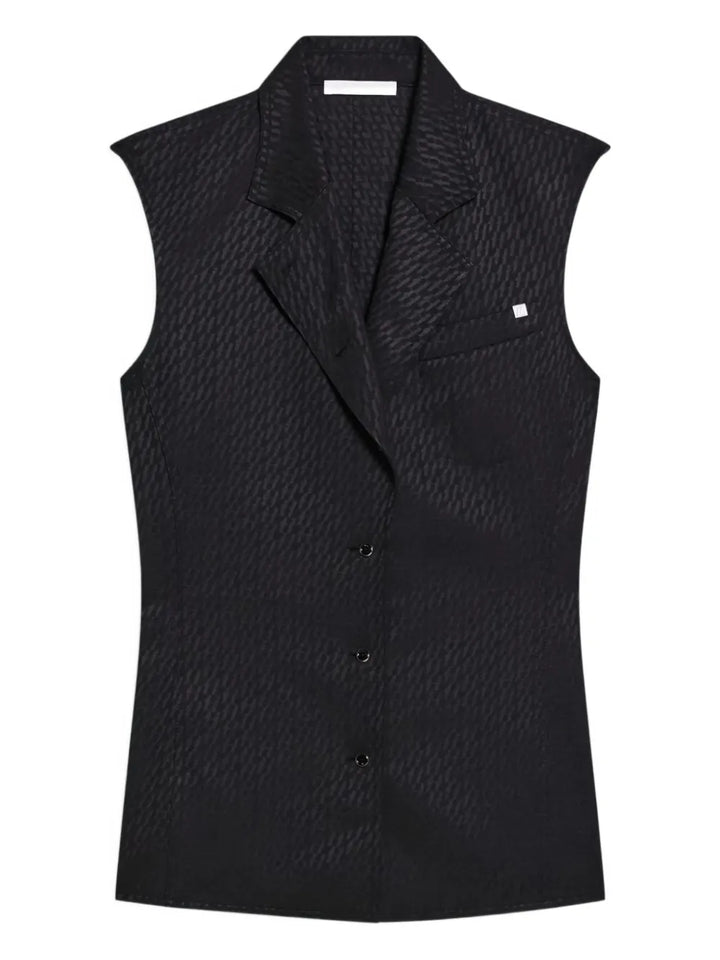 jacquard logo gilet