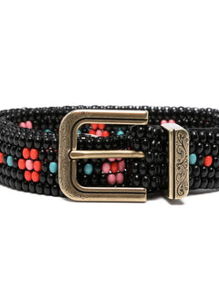 beaded buckle belt