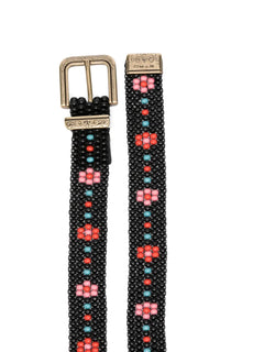 beaded buckle belt