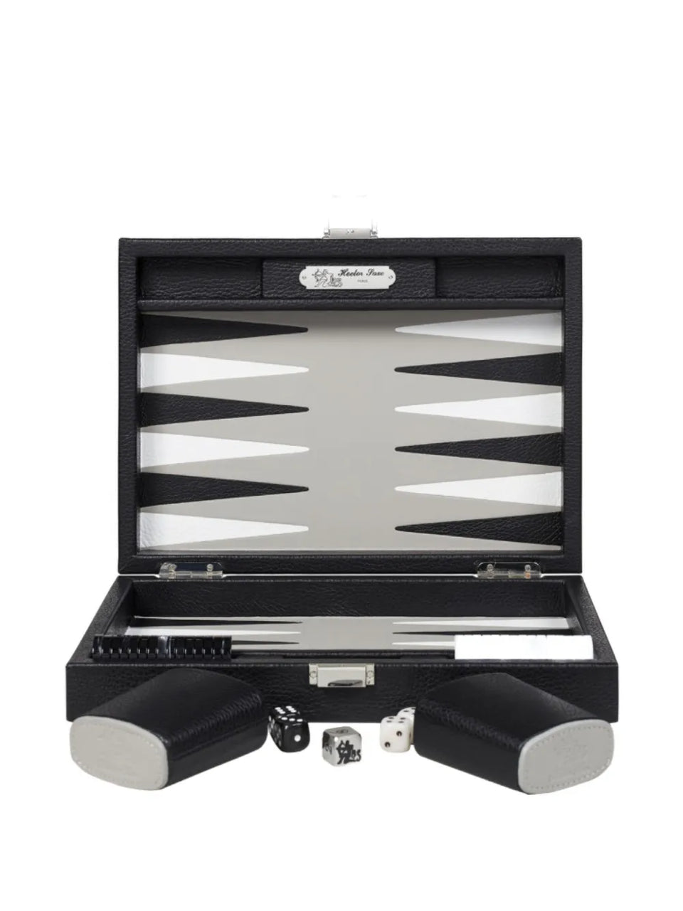 leather backgammon set
