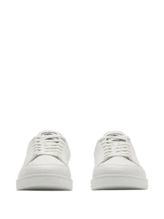 check leather sneakers