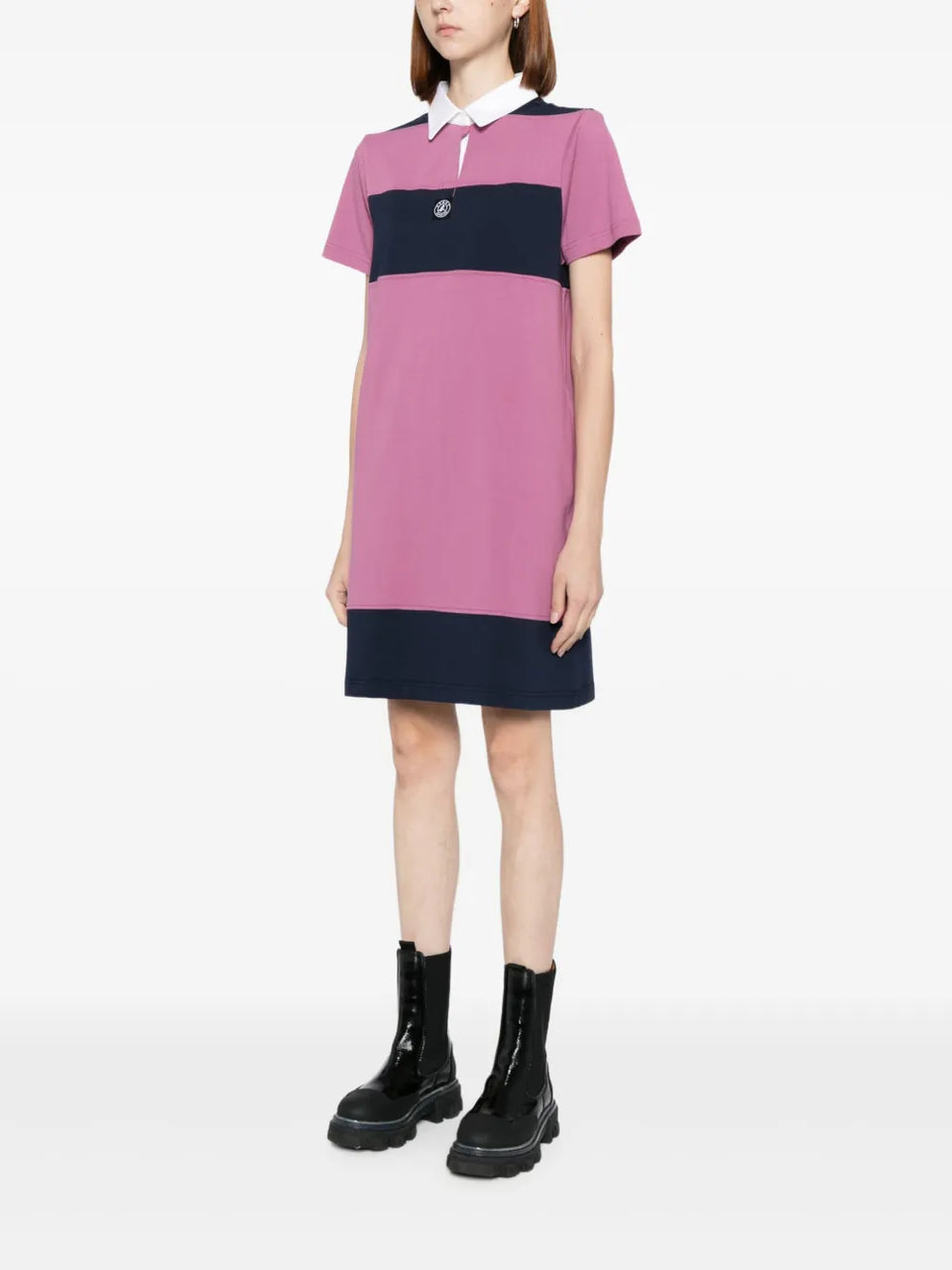 logo-patch dress