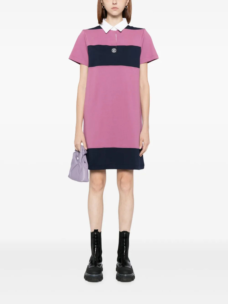 logo-patch dress