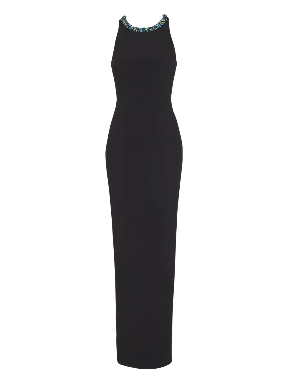 jewel-embellished velvet dress