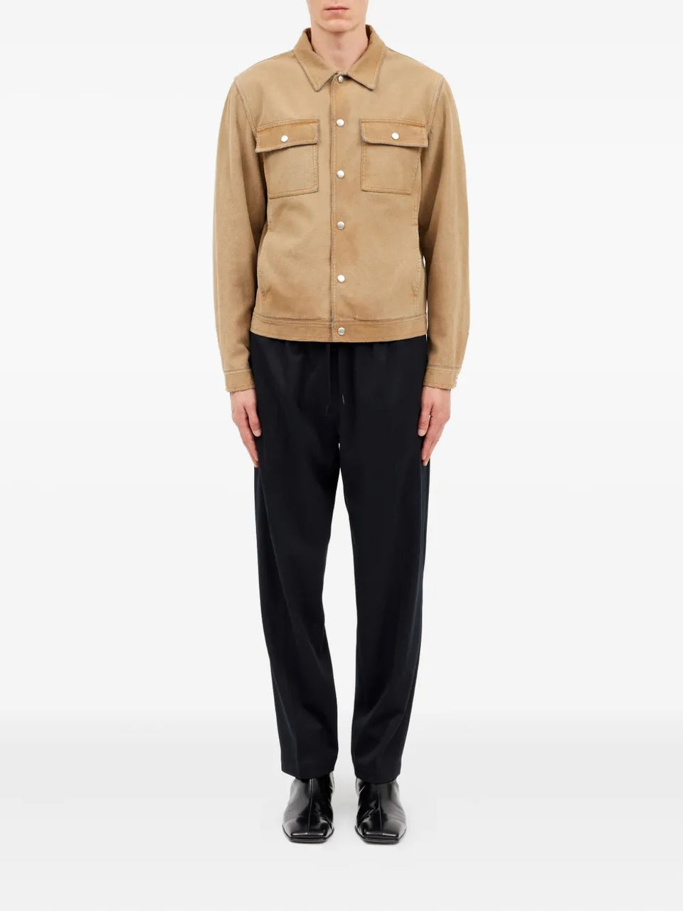 patch-pocket shirt jacket