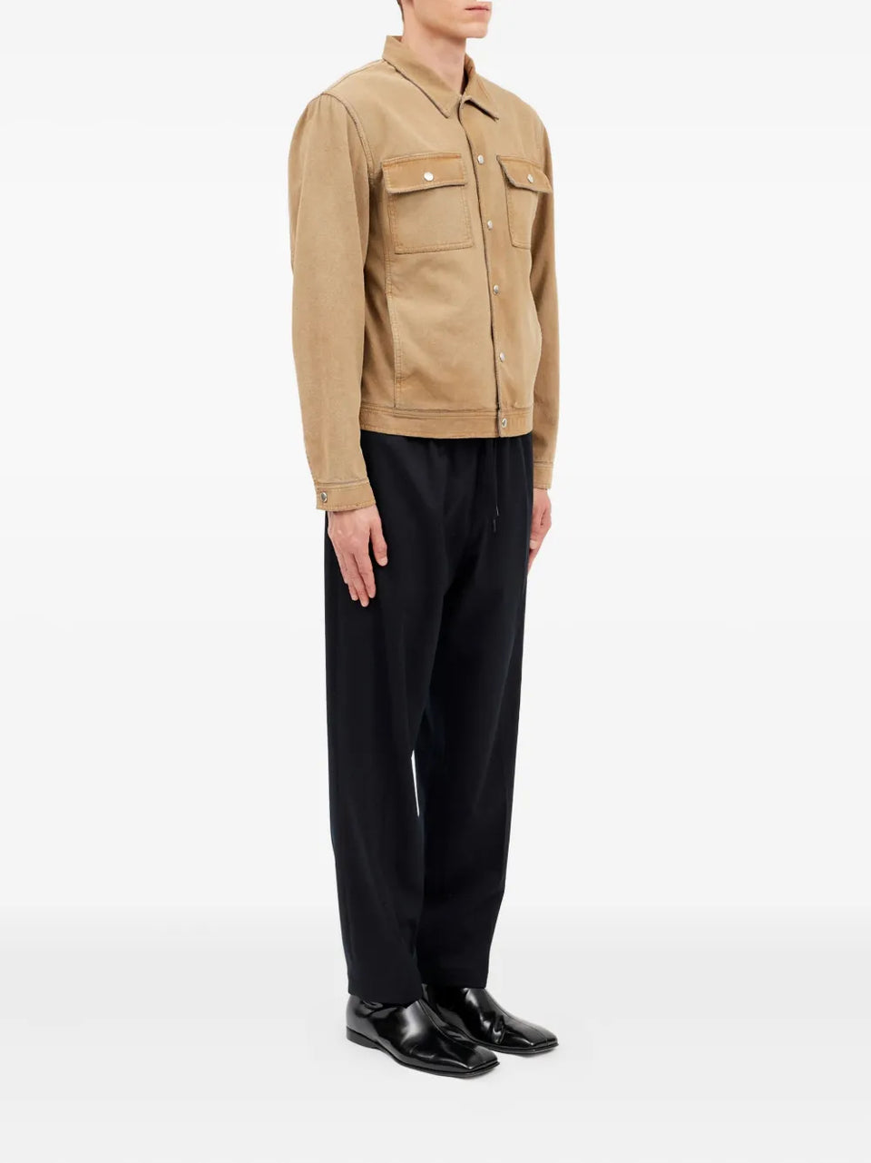 patch-pocket shirt jacket