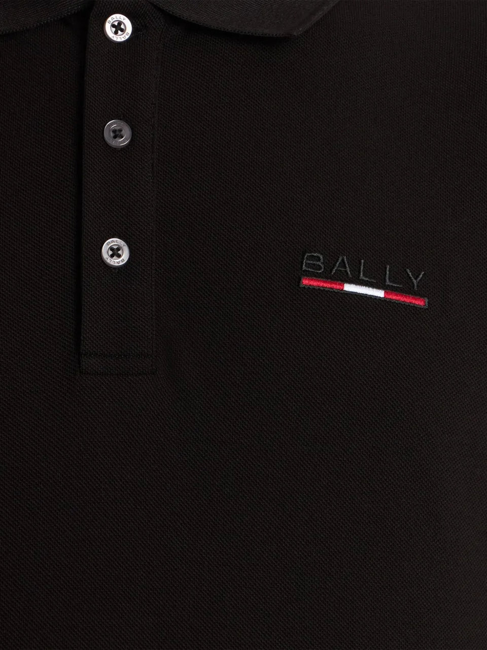 logo-embroidered ribbon-detail polo shirt
