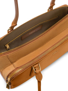 Boston leather tote bag