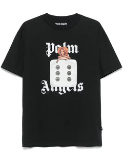 Palm Angels Black Logo Dice T-Shirt