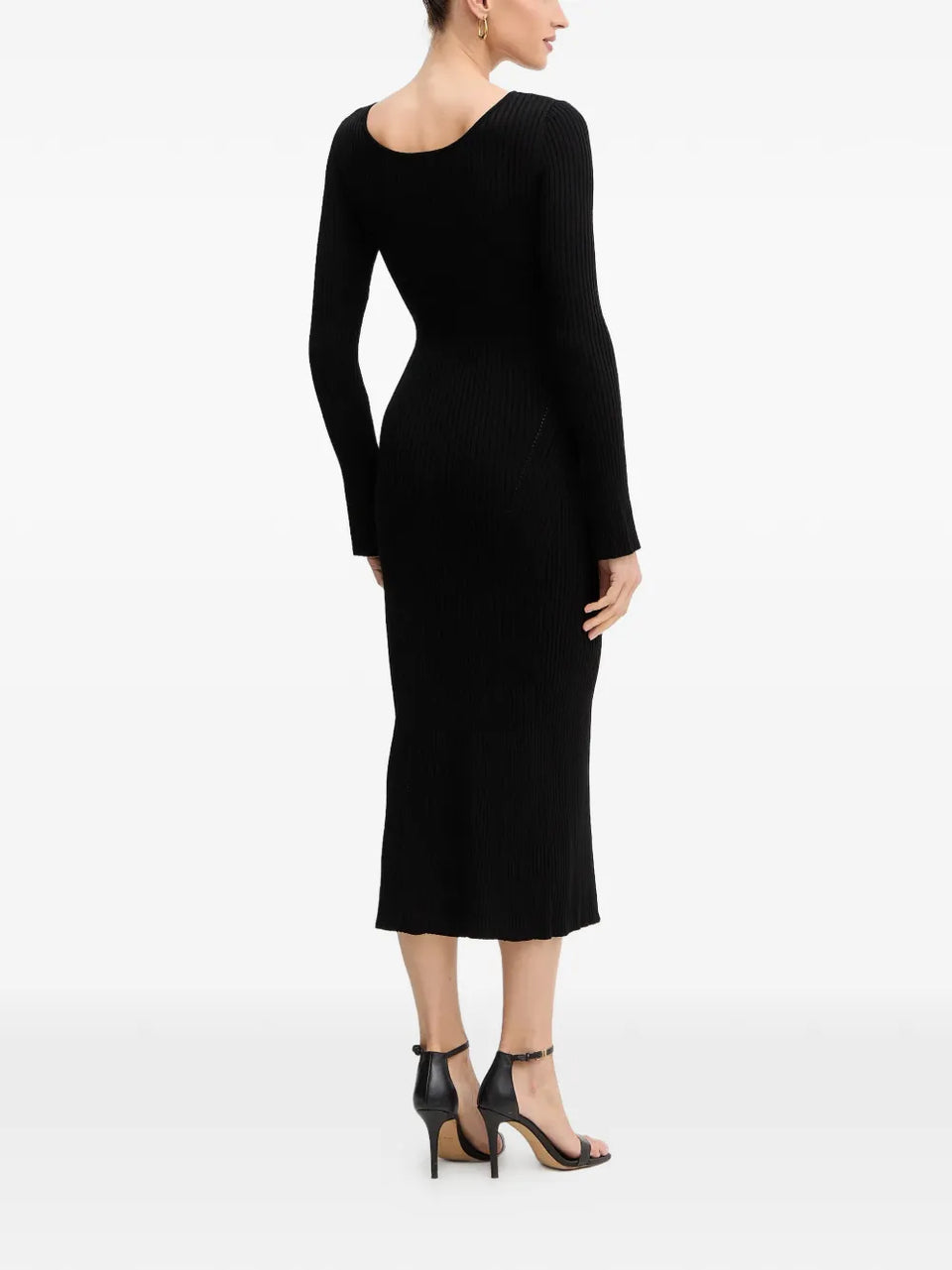 buttoned midi dress