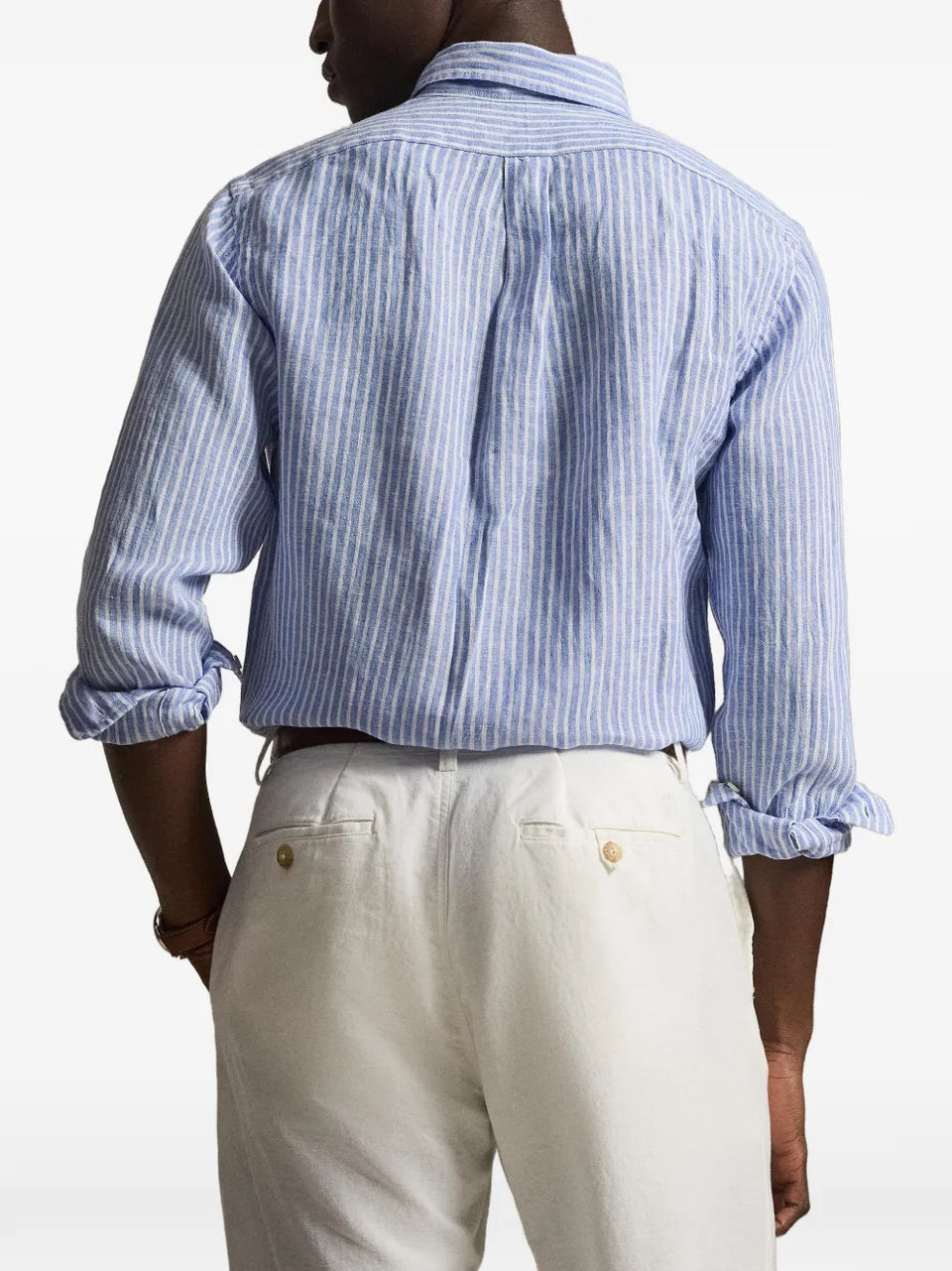 striped pony linen shirt