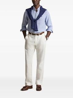 striped pony linen shirt
