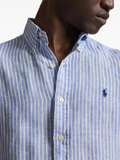 striped pony linen shirt