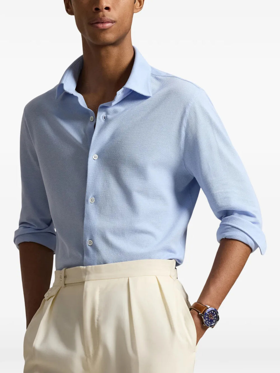 mother-of-pearl button shirt