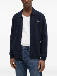 cable-knit cashmere cardigan